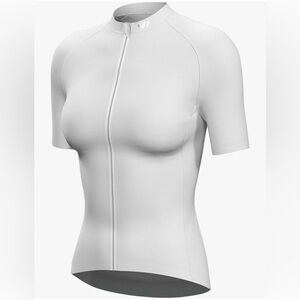 Women's White Cycling Jersey (size XS)